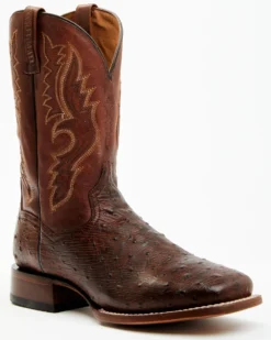 Dan Post Men's Exotic Full Quill Ostrich Western Boots - Broad Square Toe 11 Dan Post Men's Exotic Full Quill Ostrich Western Boots - Broad Square Toe -Men's Western Denim Store 2000381797 220 P1