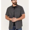 Brothers & Sons Men's Casual Short Sleeve Button-Down Western Shirt