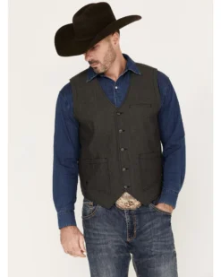 Moonshine Spirit Men's Drifter Herringbone Vest -Men's Western Denim Store 2000383183 020 P1