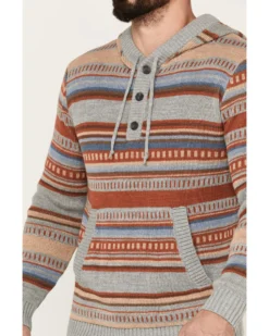 Pendleton Men's Medallion Striped Hooded Pullover -Men's Western Denim Store 2000383573 020 P3
