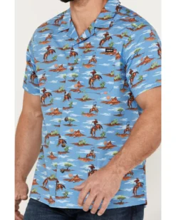 Cinch Men's Camp Tumbleweed Cowboy Short Sleeve Button-Down Western Shirt 6 Cinch Men's Camp Tumbleweed Cowboy Short Sleeve Button-Down Western Shirt -Men's Western Denim Store 2000383903 400 P3