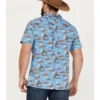Cinch Men's Camp Tumbleweed Cowboy Short Sleeve Button-Down Western Shirt