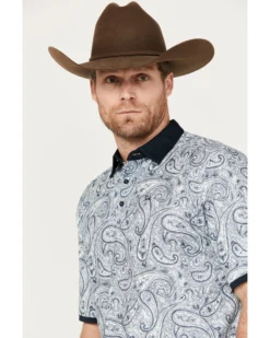 Cinch Men's ARENAFLEX Paisley Polo -Men's Western Denim Store 2000384012 110 P2