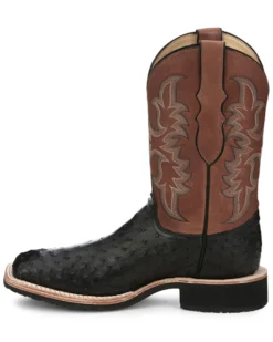Justin Men's Drover Exotic Full Quill Ostrich Western Boots - Broad Square Toe 11 Justin Men's Drover Exotic Full Quill Ostrich Western Boots - Broad Square Toe -Men's Western Denim Store 2000385393 001 P3