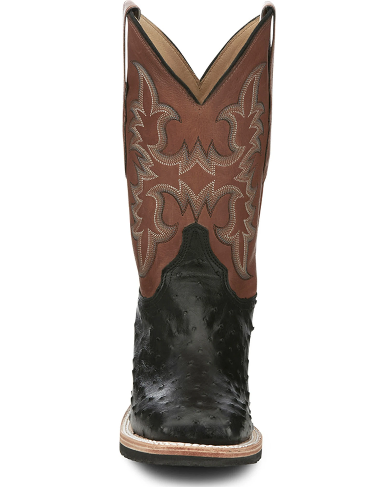 Justin Men's Drover Exotic Full Quill Ostrich Western Boots - Broad Square Toe 7 Justin Men's Drover Exotic Full Quill Ostrich Western Boots - Broad Square Toe - Image 7