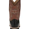 Justin Men's Drover Exotic Full Quill Ostrich Western Boots - Broad Square Toe