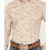 Stetson Men's Paisley Print Long Sleeve Button Down Western Shirt