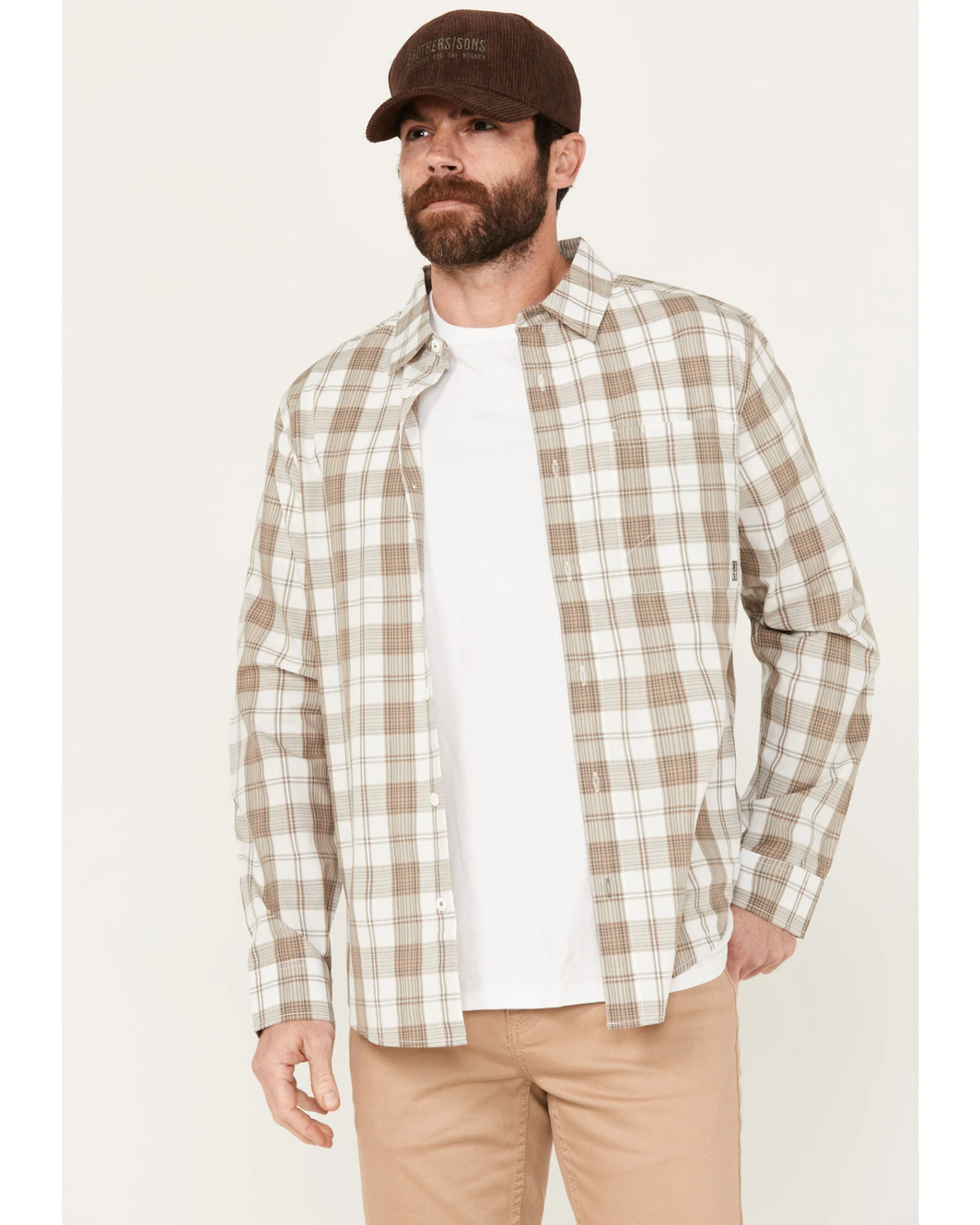 Brothers & Sons Men's Sallisaw Plaid Print Performance Long Sleeve Button-Down Western Shirt 2 Brothers & Sons Men's Sallisaw Plaid Print Performance Long Sleeve Button-Down Western Shirt - Image 2