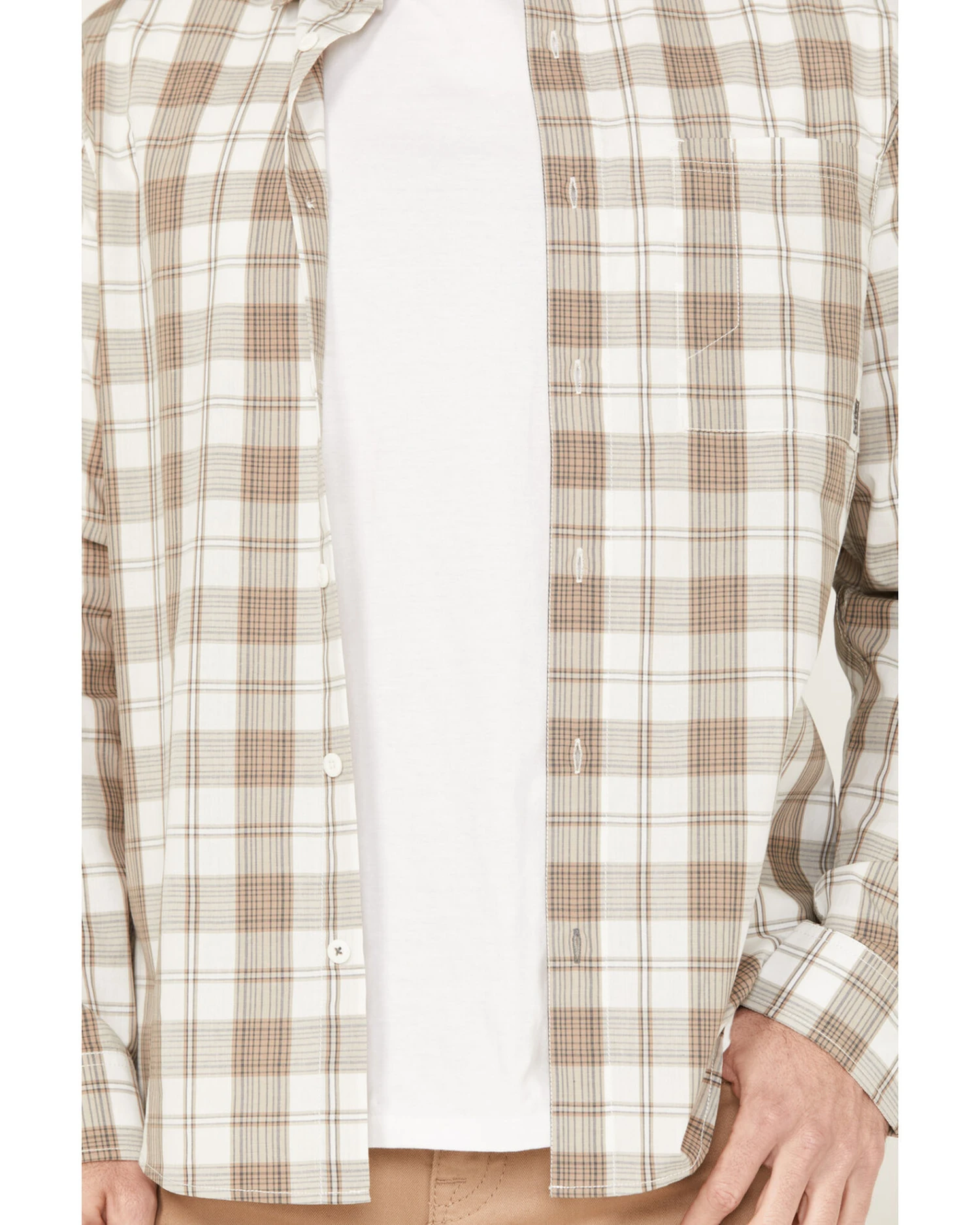 Brothers & Sons Men's Sallisaw Plaid Print Performance Long Sleeve Button-Down Western Shirt 3 Brothers & Sons Men's Sallisaw Plaid Print Performance Long Sleeve Button-Down Western Shirt - Image 3