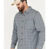 Brothers & Sons Men's Wewoka Plaid Print Long Sleeve Button-Down Western Shirt