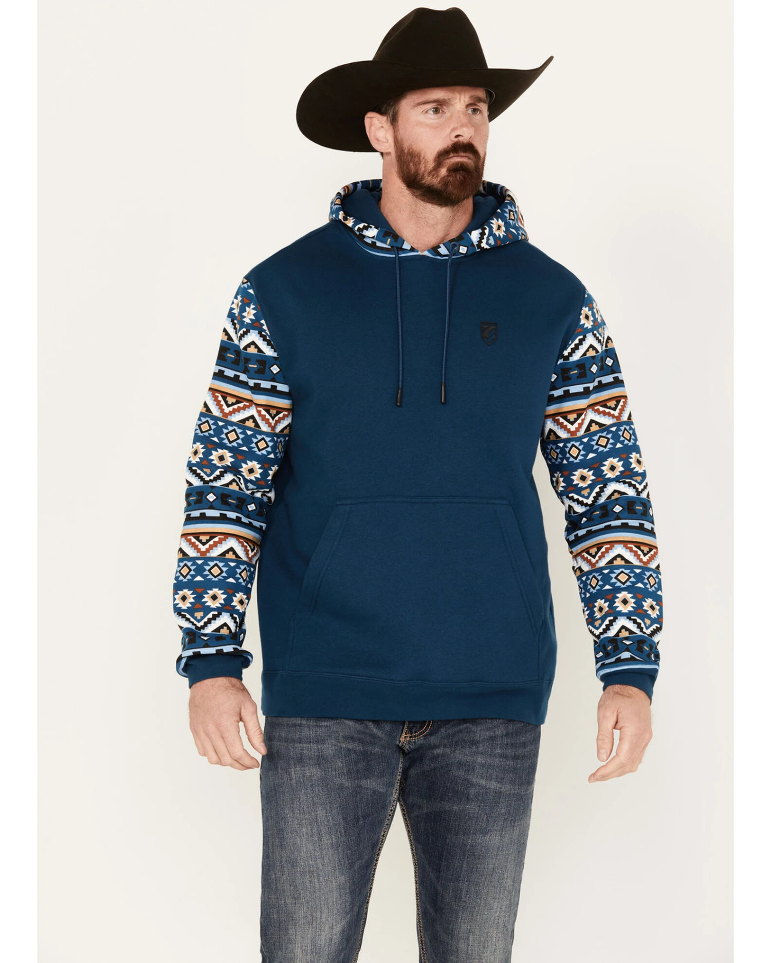 RANK 45 Men's Southwestern Hooded Sweatshirt 1 RANK 45 Men's Southwestern Hooded Sweatshirt