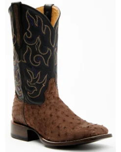 Cody James Men's Exotic Full Quill Ostrich Western Boots - Broad Square Toe -Men's Western Denim Store 2000386778 200 P1