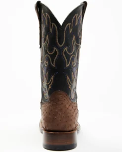 Cody James Men's Exotic Full Quill Ostrich Western Boots - Broad Square Toe