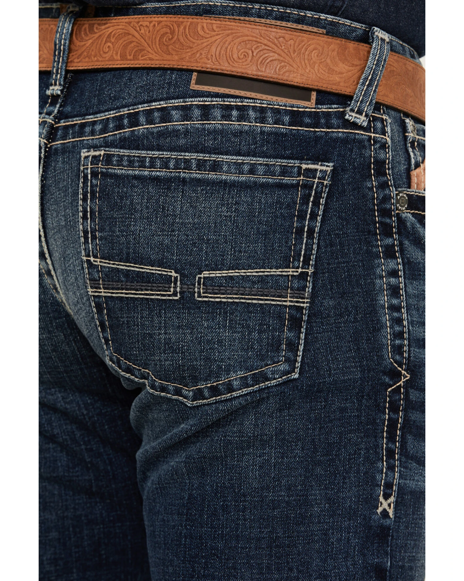 Ariat Men's M7 Graysill Dark Wash Stretch Slim Straight Denali Jeans 4 Ariat Men's M7 Graysill Dark Wash Stretch Slim Straight Denali Jeans - Image 4