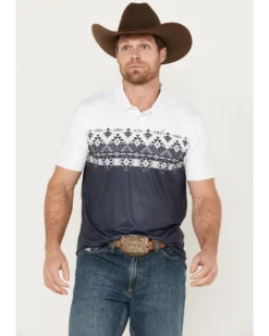 Hooey Men's Weekender Border Polo -Men's Western Denim Store 2000387682 400 P1