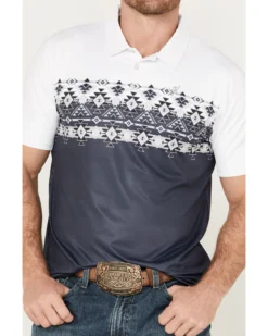 Hooey Men's Weekender Border Polo -Men's Western Denim Store 2000387682 400 P3