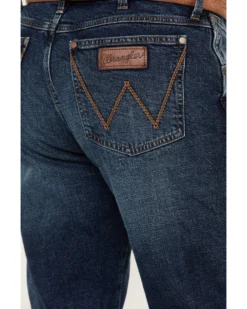 Wrangler Retro Men's Medium Wash Slim Straight Stretch Jeans -Men's Western Denim Store 2000394535 414 P4